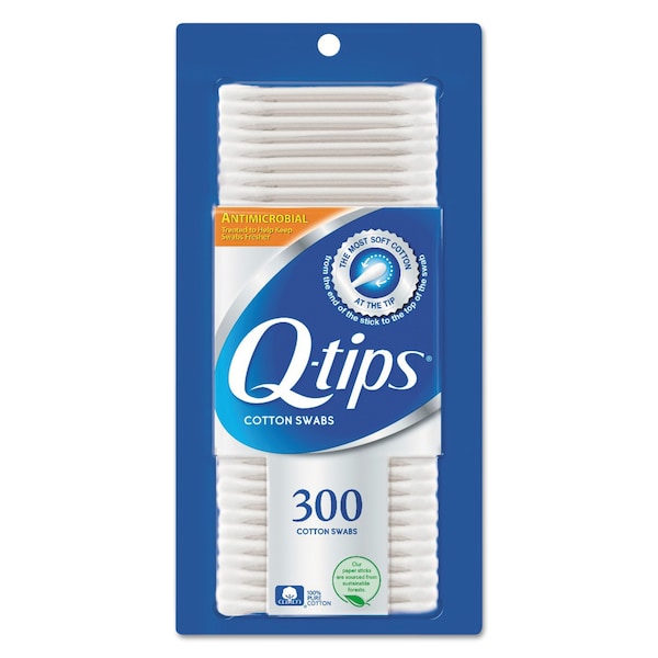 Cotton Swabs, Antibacterial, 300 Swabs, PK12